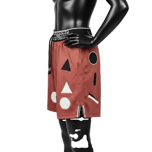 Men Athletic Mesh <b>Shorts</b> High Quality Polyester Soft Breathable Rust Tone Elastic Waist Heat Press Applique Logo women's <b>shorts</b> - Product Image 3