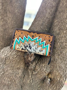 กระเป๋าถือหนังวัวสไตล์ตะวันตกของแท้ใหม่กระเป๋าออกงานกลางคืนสำหรับผู้หญิงกระเป๋าคลัทช์ขนไนลอนซับในเป็นเครื่องมือที่ไม่เหมือนใคร - Product Image 4