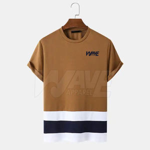 T-shirt décontracté pour homme, haute qualité, 100% coton, écologique, respirant, manches courtes, service OEM, couleur personnalisée - Product Image 1