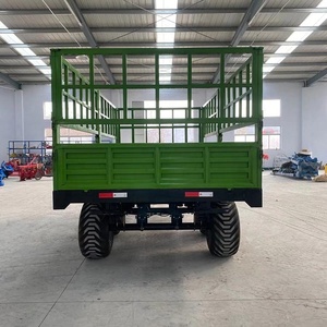 En Oferta: Remolque de Acero Verde con Capacidad de Carga de 10001-15000 kg, con Barandas Laterales y Diseño de Doble Eje - Product Image 5