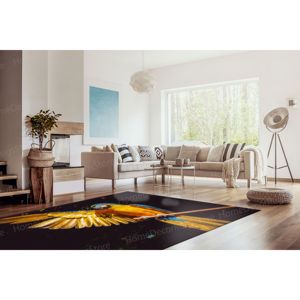 พรมพิมพ์ลายนกแก้วสีเหลือง - พรมทางเข้าที่มีชีวิตชีวาและพรมของขวัญ, พรมเชนิล - Product Image 3