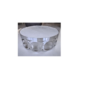Mesa de centro de mármol sala de estar diseñador mesa de centro alta y baja mesa auxiliar de cristal - Product Image 1