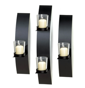 Bougeoirs muraux d'intérieur en fer en forme d'étoile pour l'artisanat Bougeoir mural en métal le plus vendu pour la décoration intérieure - Product Image 6