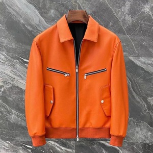 Chaqueta de cuero de talla grande de alta calidad para hombre, ropa de abrigo a prueba de viento con cierre de cremallera, transpirable, ropa de carreras para motocicleta - Product Image 2