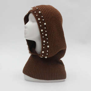 Wholesale Stock <b>Winter</b> Knitted <b>Hat</b> Windproof Keep Warm Neck Scarf, Stylish Balaclava <b>Hat</b> for <b>Woman</b> - Product Image 3