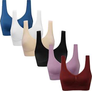 Soutien-gorge de sport pour femmes de qualité supérieure, ultra confortable, respirant, logo avant, pour la course à pied, le yoga, l'entraînement - Soutien flexible pour adultes - Product Image 6