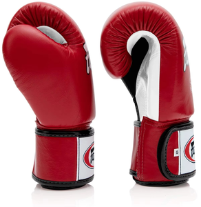 Gants de Muay Thai, de Kick Boxing et de MMA Fairtex 10oz, en cuir PU multicolores pour adultes, avec poignées pour l'entraînement et les combats en salle - Product Image 4