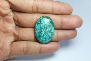 คุณภาพสูง 100% เทอร์ควอยซ์สีฟ้าธรรมชาติ Cabochon หินปรับเทียบแบบหลวมสําหรับเครื่องประดับใช้ในราคาไม่แพงขายจํานวนมาก - Product Image 4