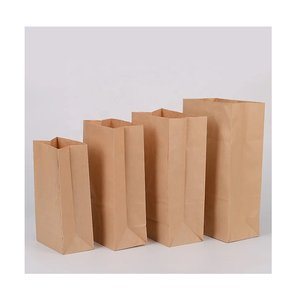 Mejor precio estilo de lujo desechables reciclables a prueba de grasa bolsas de papel Kraft de alta calidad 50-130 GSM embalaje de alimentos logotipo personalizado - Product Image 1