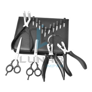 Lunaire offre un nouveau Kit d'outils d'extension de cheveux de trame en noir mat et blanc avec un étiquetage de marque personnalisé gratuit - Product Image 1