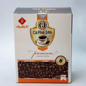 กาแฟ 24H กาแฟบดคุณภาพดี ODE / OEM สําหรับการใช้ขายส่งพร้อมน้ําเดือดใช้งานง่ายบรรจุในถุงกระดาษกล่อง - Product Image 3