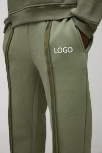 Pantalones Deportivos de Hombre con Estampado Personalizado, Estilo Flare, de Alta Calidad, con Cordón y Bolsillos, Lavados, 2024 - Product Image 4