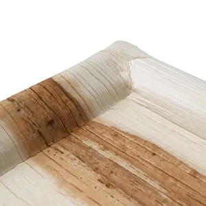 32.5Cmx 26.5 Cm Stackable & Easy To Handle Gastro Norm Rectangular Sugarcane Service Palm Leaf Trays - 100 pcs/carton - Product Image 5