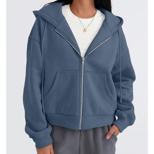 Sweats à capuche pour femmes Streetwear décontracté Chiffres d'épaule goutte Respirant Eco-friendly Hoodies Sweats à capuche tricotés pour les femmes - Product Image 3