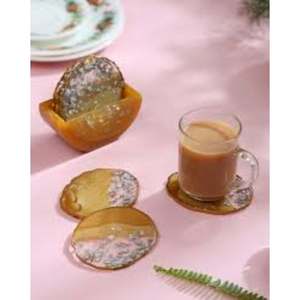 <b>Square</b> Resin Coasters With sharp <b>Edges</b> for a Contemporary Aesthetic Single Piece at Very Affordable Price - Product Image 6