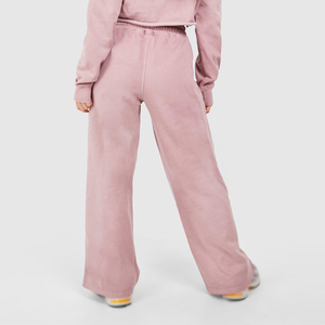 Ensemble survêtement pour femme en molleton 100% coton, sweat-shirt à capuche oversize d'hiver, 2 pièces, respirant, logo brodé personnalisé, streetwear - Product Image 5