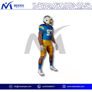 ชุดเครื่องแบบฟุตบอลอเมริกันแบบพรีเมี่ยมชุดเสื้อและกางเกงชุดกีฬาระบายอากาศแห้งเร็วสำหรับเกมการฝึกซ้อมและสโมสร - Product Image 3