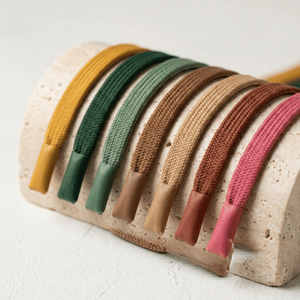 Custom Logo Coated Flat 3 Strand Twisted Braided Drawstring <b>Cords</b> | Eco-Friendly 100% Polyester Waterproof High Bags Garments - Product Image 5