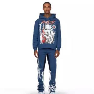 Fabricants d'articles d'habillement personnalisés en or : survêtements, pantalons de survêtement à effet superposé, pantalons de survêtement évasés et ensembles sweat-shirt à capuche - Product Image 6