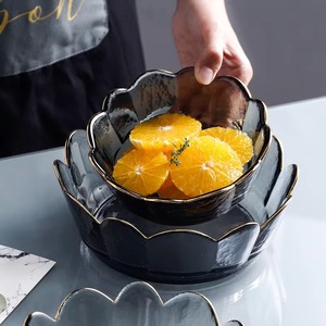 ชุดชามเรซินใส3ชิ้นมีดีไซน์สุดเฉี่ยวเหมาะสำหรับตกแต่งโต๊ะวางขนมหรือโถบุหงาทำด้วยมือจากอินเดีย - Product Image 2