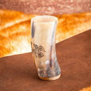 Verre à shot en corne de buffle éco-responsable pour une vie durable, Verre à shot Viking, Verre à bière et à miad écologique, Tasse à thé élégante style Love - Product Image 4