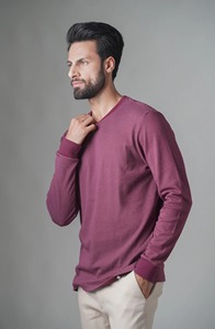 Camiseta de Manga Larga Premium para Hombre, Estilo Urbano, Talla Grande, Tejido de Algodón Grueso, Logotipo Personalizado Estampado, Moda Casual - Product Image 5