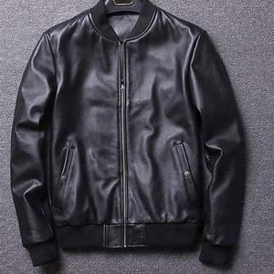 Manteaux pour hommes en cuir véritable personnalisés de haute qualité du fabricant OEM nouvelle arrivée à bas quantité minimale de commande - Product Image 1