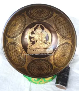 Nepal Made Tibetan Handmade Special Art Singing Bowls