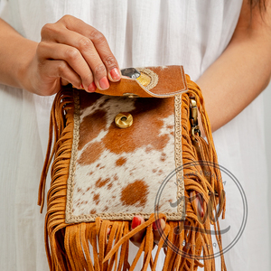 LW Handmade Real Leather Ladies' Handbag Vintage Bohemian Single <b>Strap</b> <b>Shoulder</b> Bag Multi-Color for Spring/Summer - Product Image 3