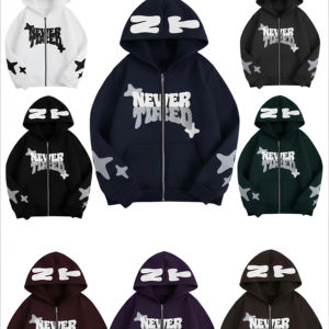 Sudadera con Capucha para Niño, Estilo Y2K, Manga Larga, Chaqueta Informal de Invierno, 100% Poliéster, Forro Polar Antipelusas - Product Image 6