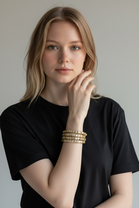 Luxury Ethnic Flower Style <b>Pearl</b> Emerald Cut Glass Bangle Wedding Wear Assorted Sizes High Demand Ready to Ship <b>for</b> <b>Women</b> - Product Image 2