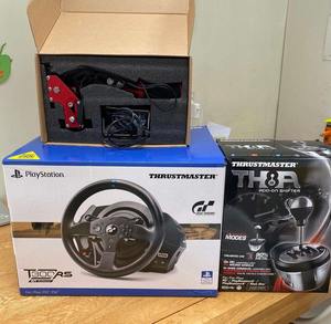 JAM thrus tmaster T300 RS GT Edición Volante & TH8A Shifter & Handbrake BUNDLE NUEVO EN STOCK PARA LA VENTA - Product Image 1