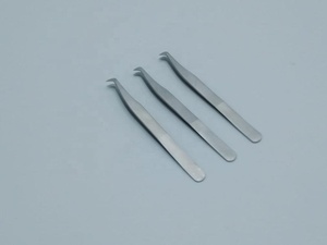 <b>Christmas</b> Flower Paper Coating Silver Point Eyelash fiber tip Sustainable Stainless Steel Best Price <b>Offer</b> pink lash tweeters - Product Image 2