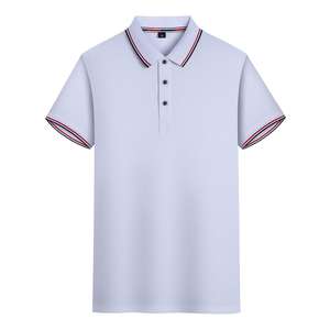 Camisas Polo de Manga Corta de Algodón Mercerizado para Hombre a Precio Competitivo, Camisa Polo de Algodón Mercerizado con Ribete en Contraste - Product Image 1