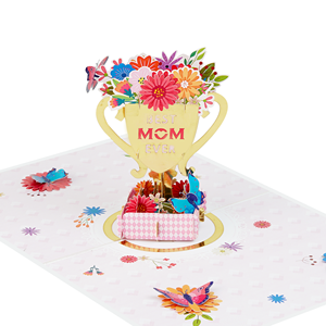 Cartes de vœux 3D personnalisées pour la fête des mères, vente en gros - Product Image 4