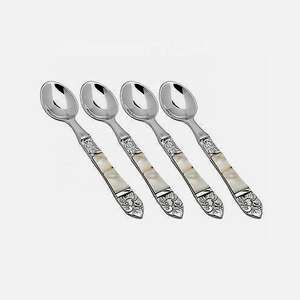 ชุดเครื่องใช้บนโต๊ะอาหารสแตนเลสแบบทันสมัย4ชิ้นมีดทองมือจับดาวมีเอกลักษณ์ดีไซน์หรูหรา - Product Image 3