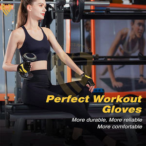 Gants d'entraînement en cuir respirant à demi-doigts pour la musculation, l'exercice, le fitness et les sports – Service OEM disponible - Product Image 1