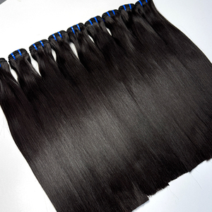 Long Silky Bone Straight Human Hair Bundles Natural <b>Black</b> Full Density Double Weft Hair For Quick Weave And <b>Wig</b> Styles - Product Image 6