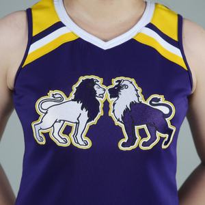 Conjuntos de Uniformes de Animadoras Personalizados para Mujer, Último Diseño de Moda, Ropa Deportiva 100% Poliéster, Cómoda - Product Image 6