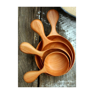 Cuillère en bois d'acacia, ustensile de cuisine pour préparer, remuer et servir les aliments, fabriqué au Vietnam - Product Image 4