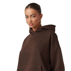 Conjunto de chándal con capucha acogedor para mujer, sudadera de lana Premium, pantalones, cálido, cómodo, de alta calidad, Otoño Invierno, uso en todos los colores - Product Image 4