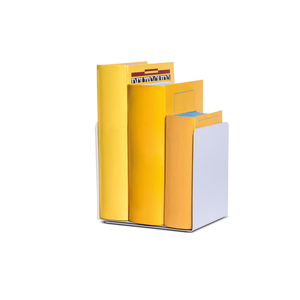 Metal <b>bookends</b>, gray, 14 x 12 x 14 cm, magnetic - Product Image 2