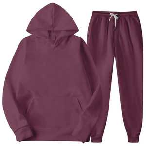 Survêtement à capuche imprimé grande taille pour femmes hiver pull sweat Jogging pantalon ensemble 2 pièces 100% coton - Product Image 1