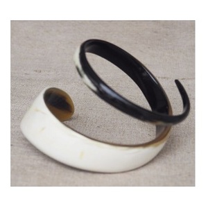 Handcrafted bangle Natural Horn Cuff Bangles Wide Polished Horn <b>Bracelets</b> for Women Boho Jewelry Fashion Accessories - Product Image 2