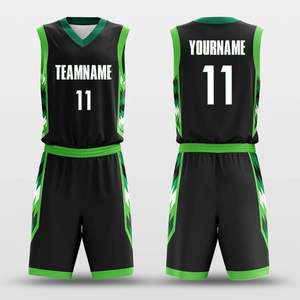 Ensemble de Tenue de Basketball d'Été pour Hommes – Maillot et Short Personnalisables pour Clubs Scolaires et Sessions – 100% Polyester Respirant - Product Image 2