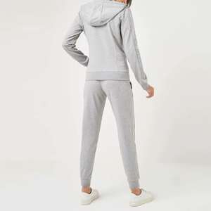 Conjunto Deportivo de 2 Piezas para Mujer, Sudadera de Manga Larga de Color Sólido con Cremallera y Pantalones Deportivos - Product Image 5