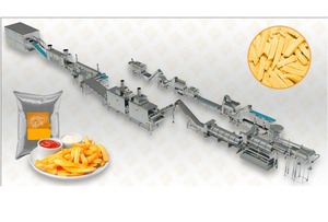 CE แช่แข็งมันฝรั่งทอดการประมวลผลและบรรจุสายการผลิต - Product Image 2