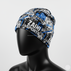 Gorro de lana para mujer, tejido de punto de poliéster Premium, 320 GSM, suave, cálido, estirable, estampado por sublimación, gorro jacquard multicolor - Product Image 2