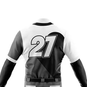 Tenues de baseball pour hommes de qualité supérieure, en spandex/coton, avec logo d'équipe personnalisé, toutes saisons, impression de logo personnalisée, service OEM - Product Image 3