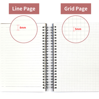 Caderno – carnet de notes a4 à spirale, papier imperméable personnalisé à Six couleurs changeantes